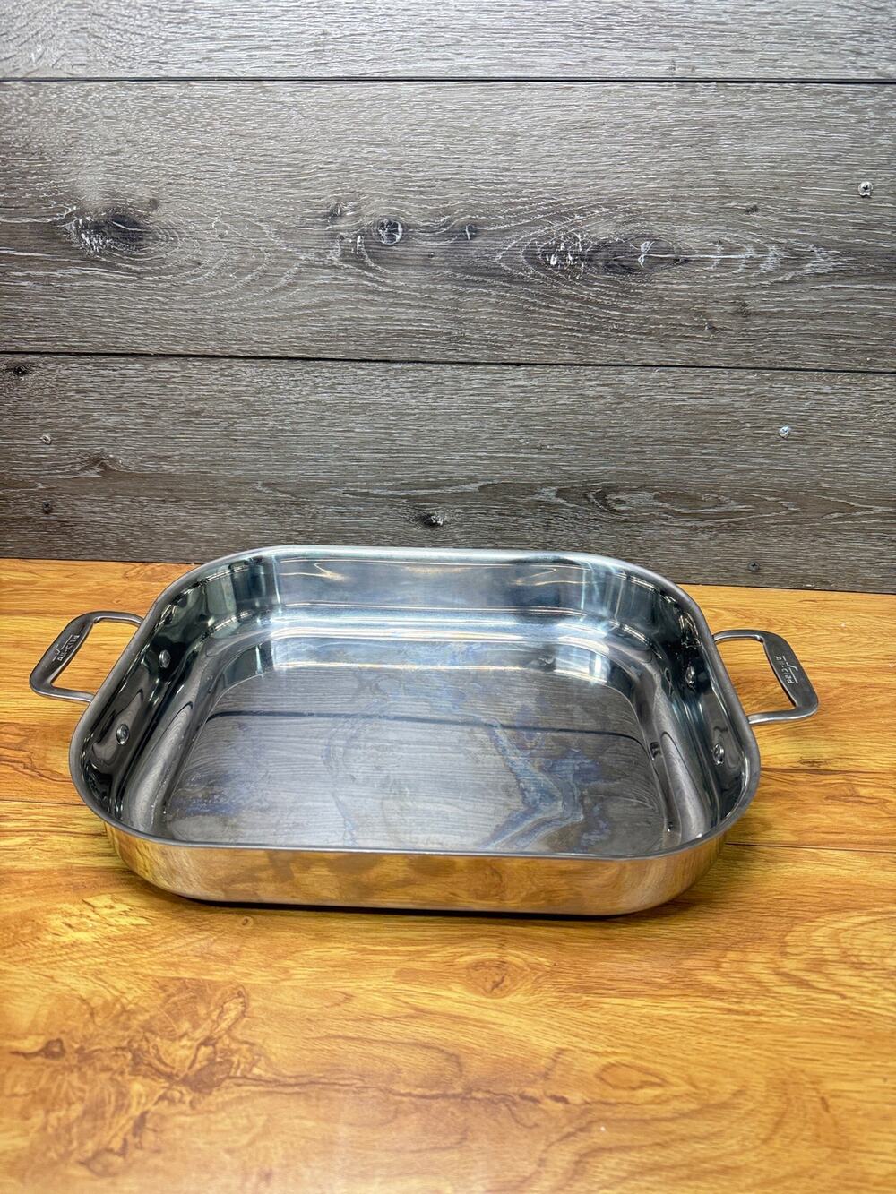 ALL-CLAD Stainless Steel Lasagna Roasting Pan 14x11" Oven to Table Cookware